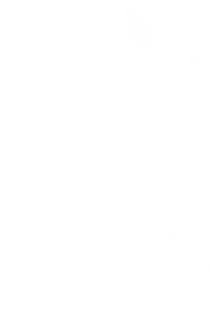 White Snowflakes Falling on Transparent Background