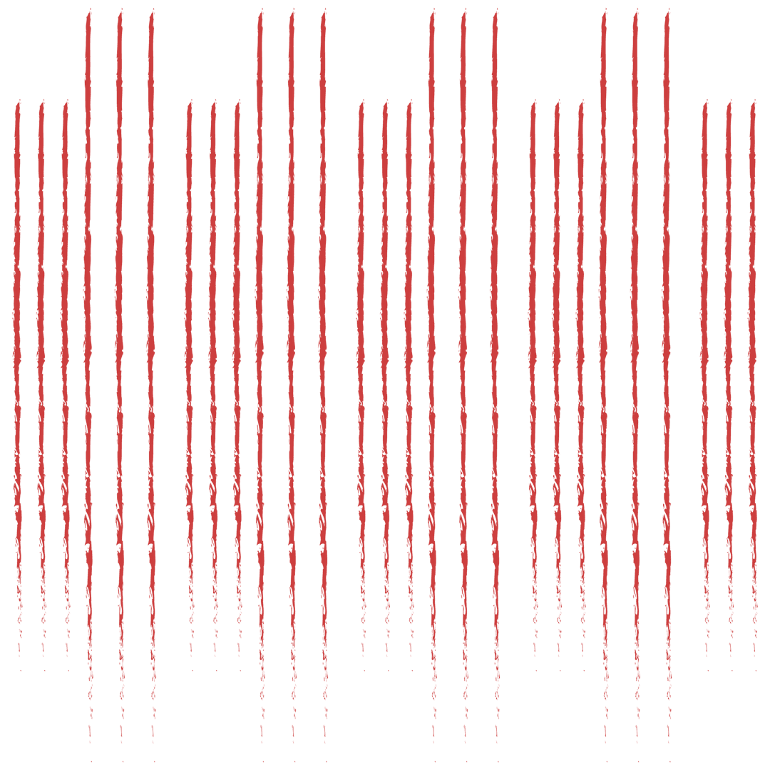 Red Abstract Line Pattern on Transparent Background