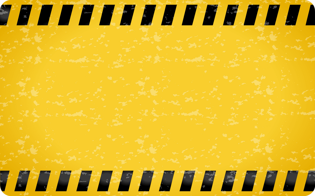 Transparent Yellow Hazard Background with Diagonal Black Stripes