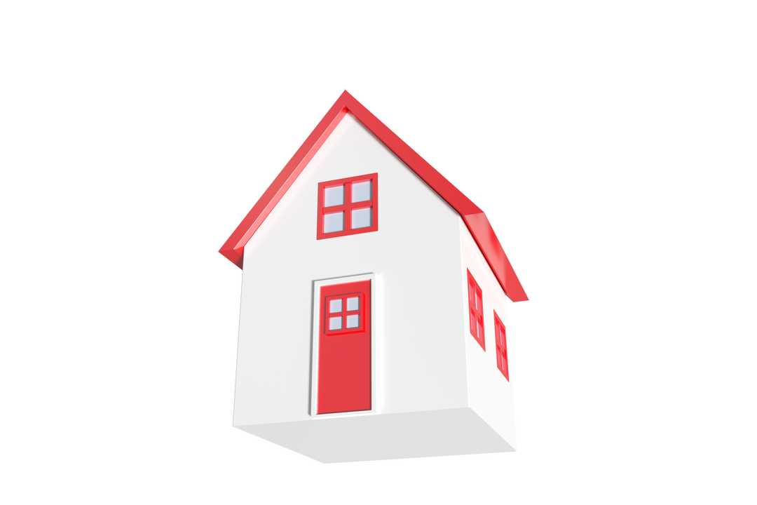 3D Model Illustration of House on Transparent Background - Download Free Stock Images Pikwizard.com