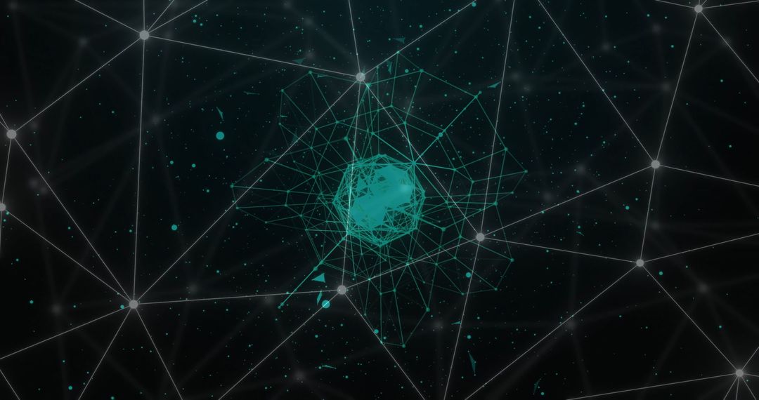 Abstract Digital Network Connections Globe Concept