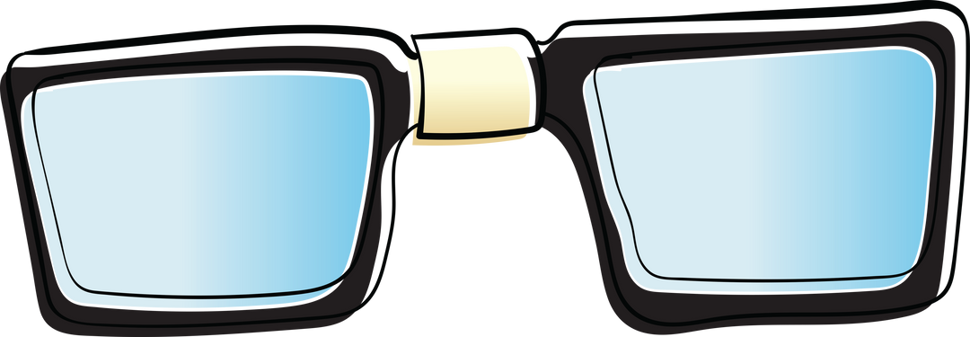 Black Glasses Illustration With Transparent Lenses Background - Download Free Stock Images Pikwizard.com