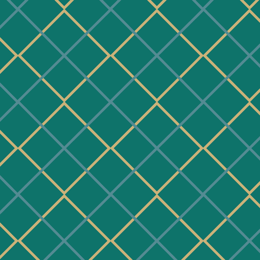 Seamless Transparent Yellow Geometric Pattern on Green Background