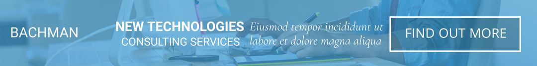 Sleek Consulting Services Banner Emphasizing Technological Advancements