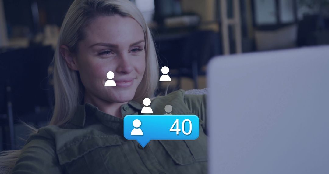 Casual Professional Using Laptop for Digital Communication