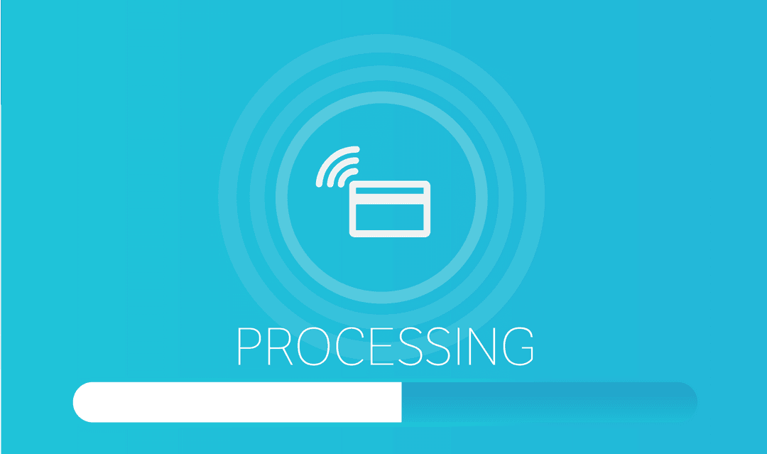 Transparent Processing Screen with Wireless Payment Icon - Download Free Stock Images Pikwizard.com