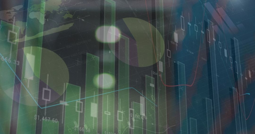 Futuristic Financial Data Analysis Over Traffic Concept