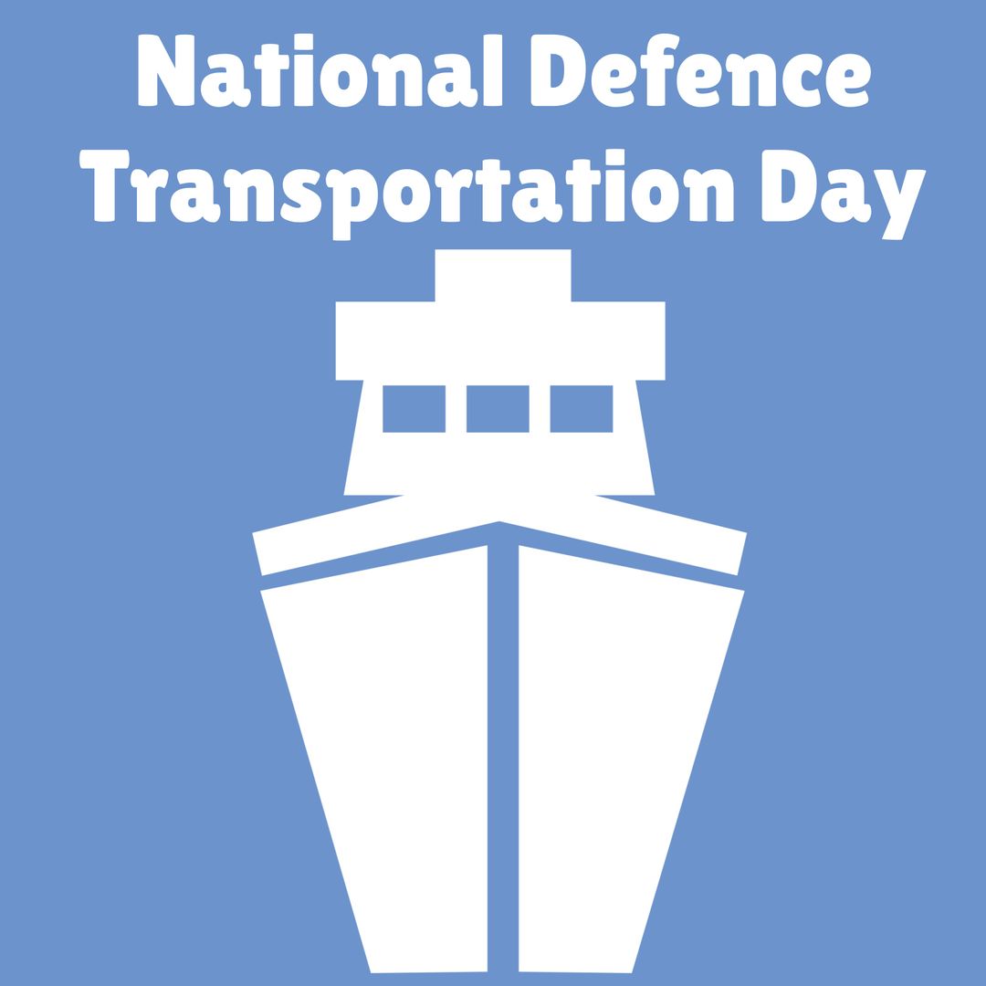 National Defense Transportation Day with Bold Ship Graphic