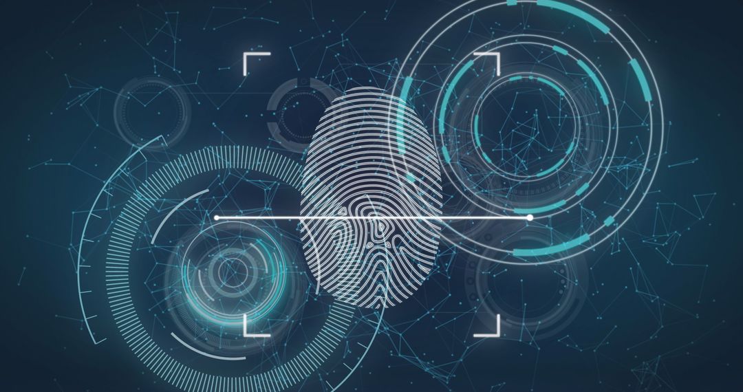 Digital Fingerprint and Data Network Technology Concept