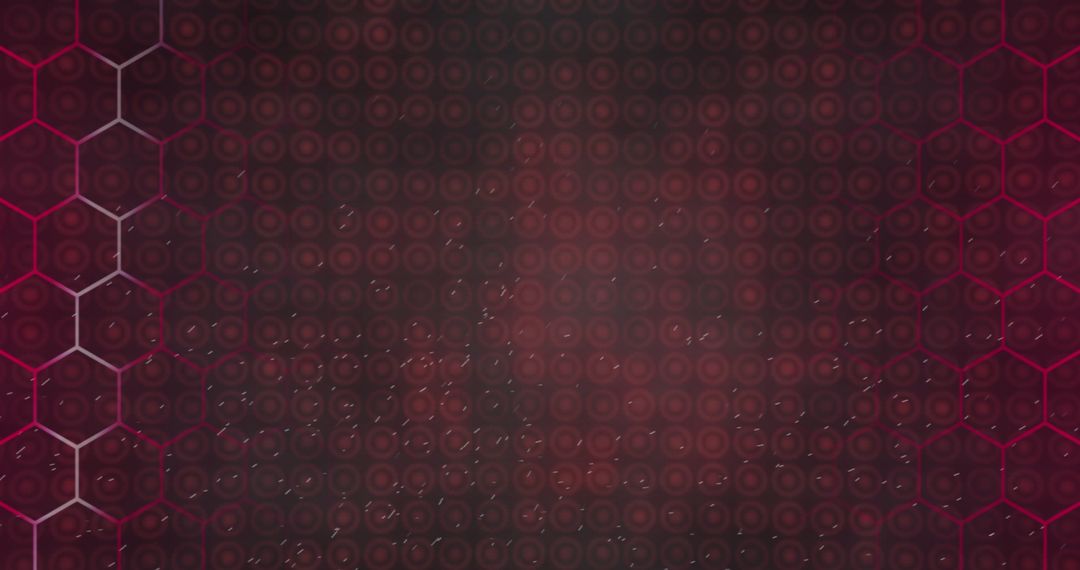 Red Geometric Tech Background with Hexagonal and Circular Patterns - Free Images, Stock Photos and Pictures on Pikwizard.com