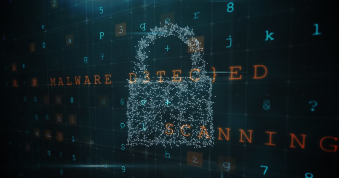 Digital Security Lock with Malware Detected Alert