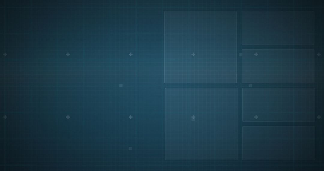 Futuristic digital interface with grid and data elements
