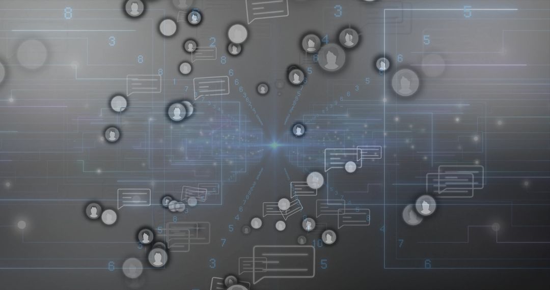 Cyberspace Network with Digital Connections and User Communication