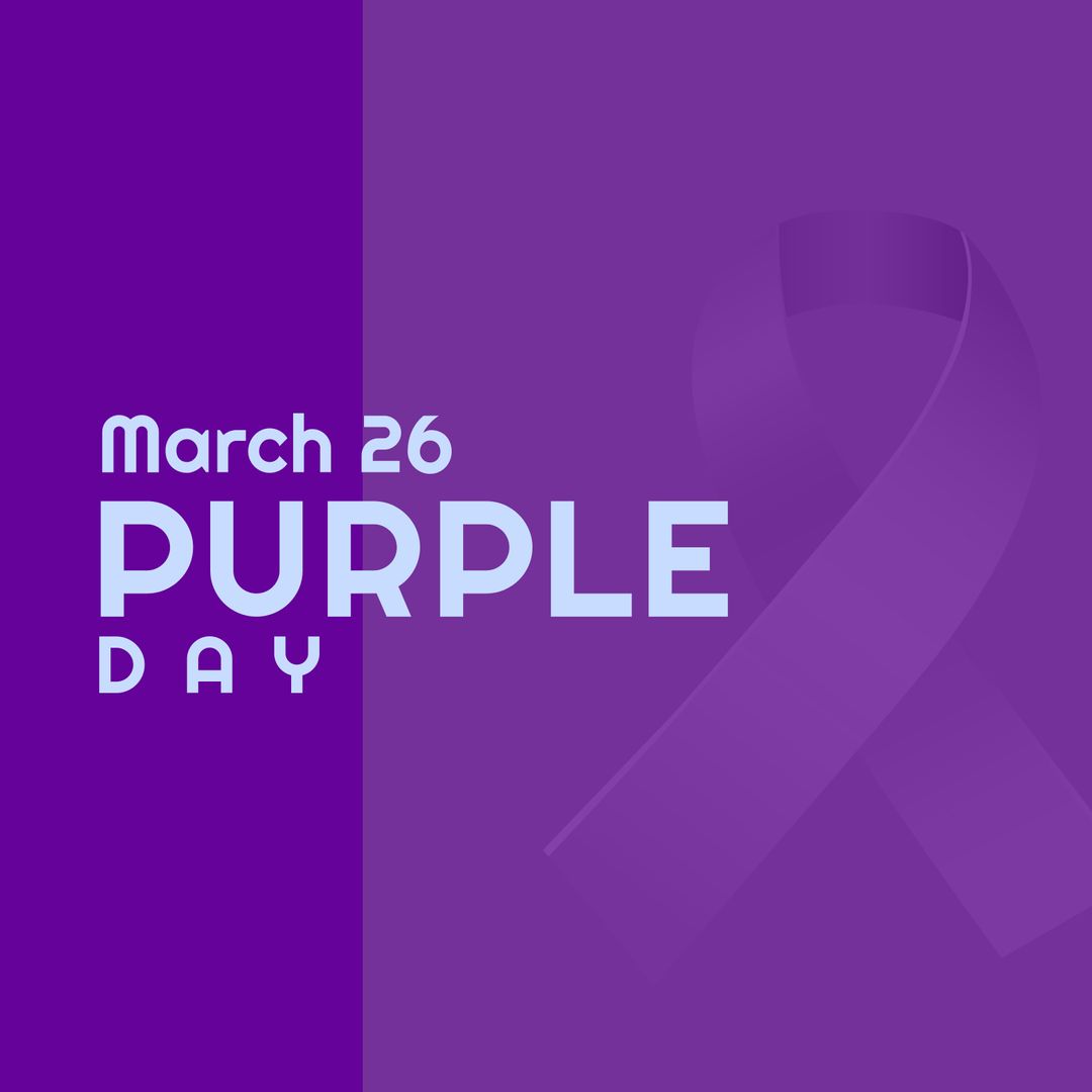 Purple Day March 26 Epilepsy Awareness Celebration Ribbon