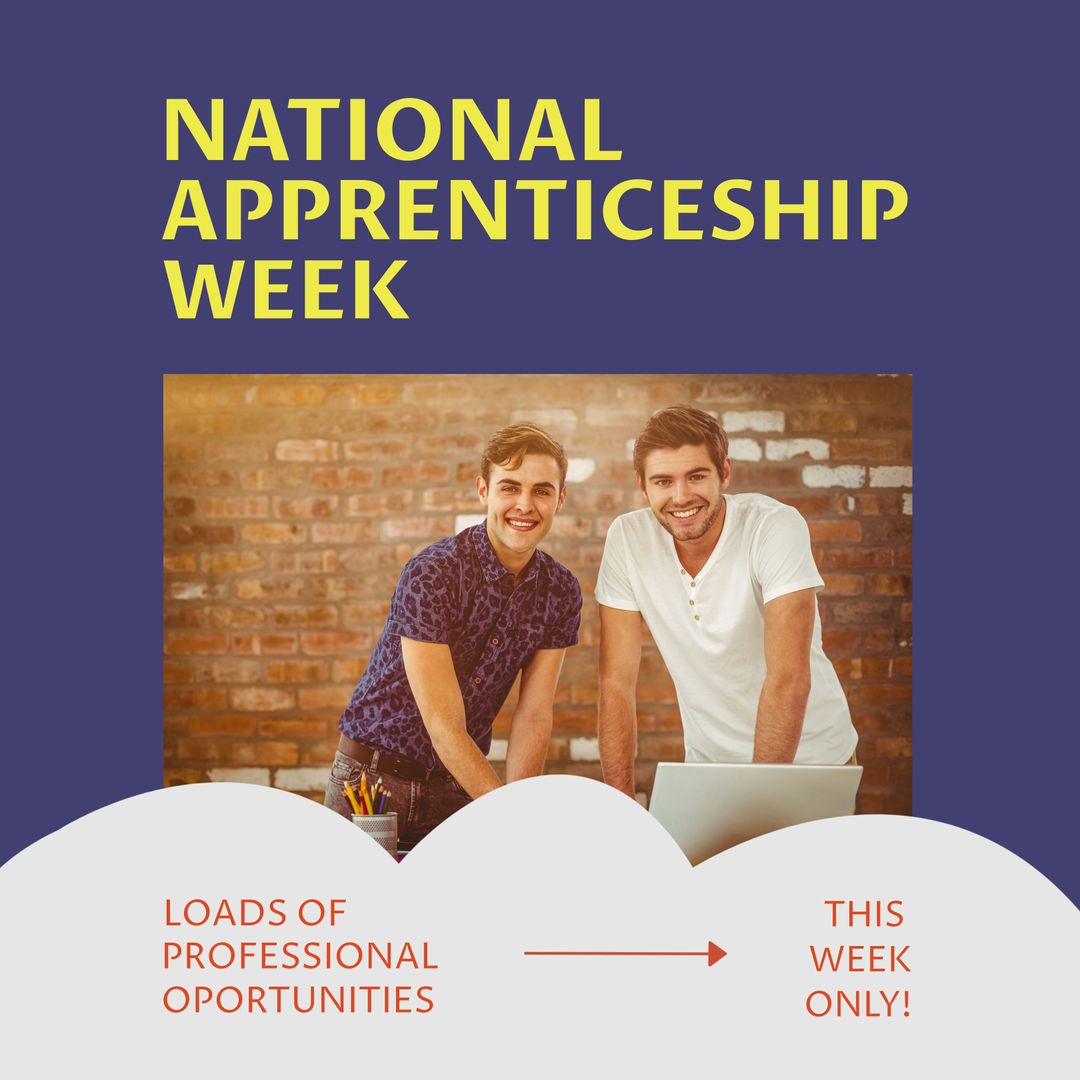 Diverse Colleagues Celebrating National Apprenticeship Week