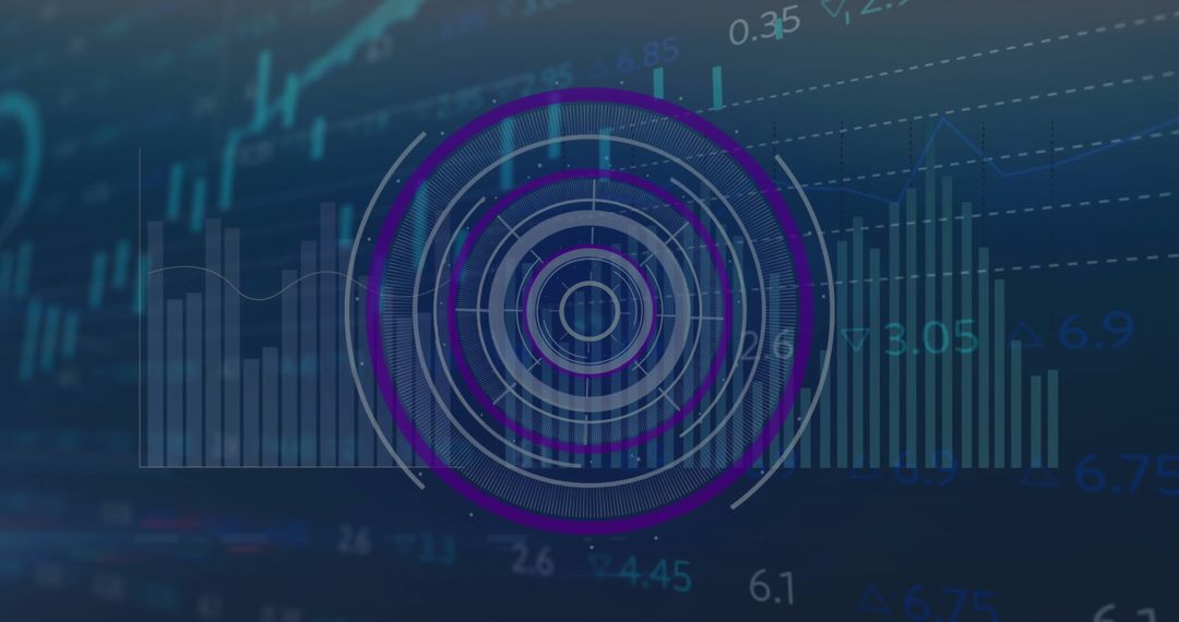 financial data analysis with digital graph interface