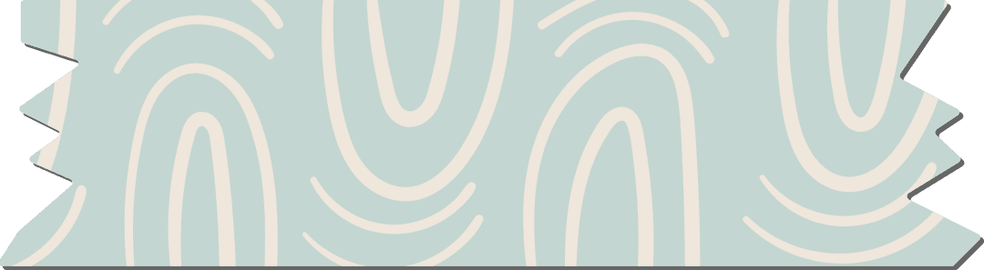 Abstract Curved Pattern on Blue Transparent Background