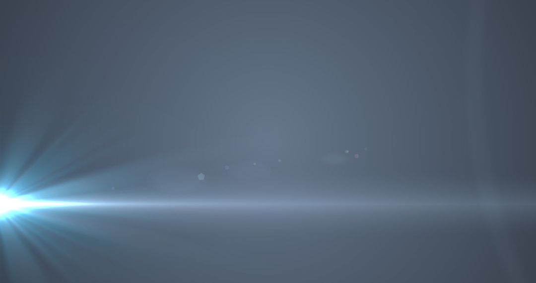 Abstract Glowing Blue Light on Gradient Background