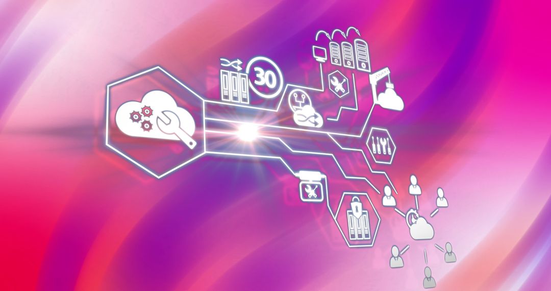 Colorful Technology Connections Abstract Background