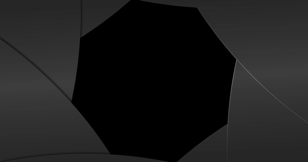 Abstract Aperture Shutter Opening with Dark Center Background