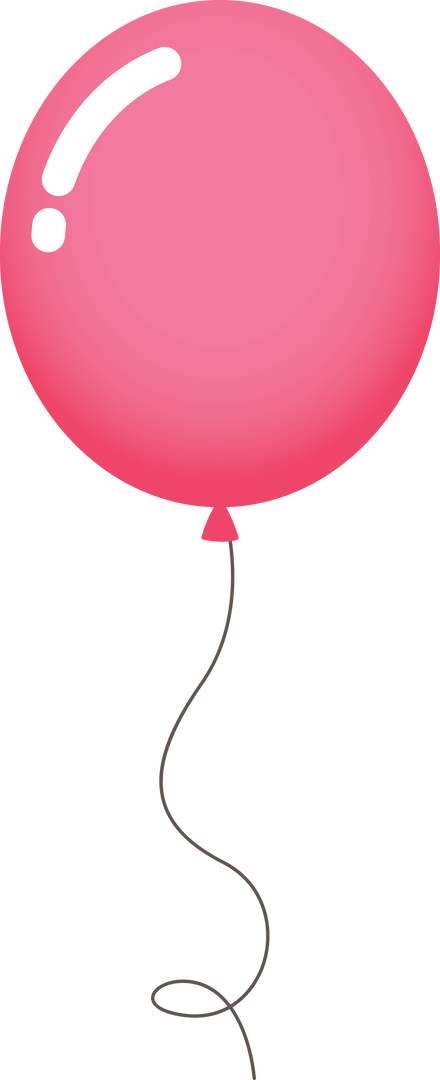 Pink Balloon Transparent Background Isolated Vector Illustration - Download Free Stock Images Pikwizard.com