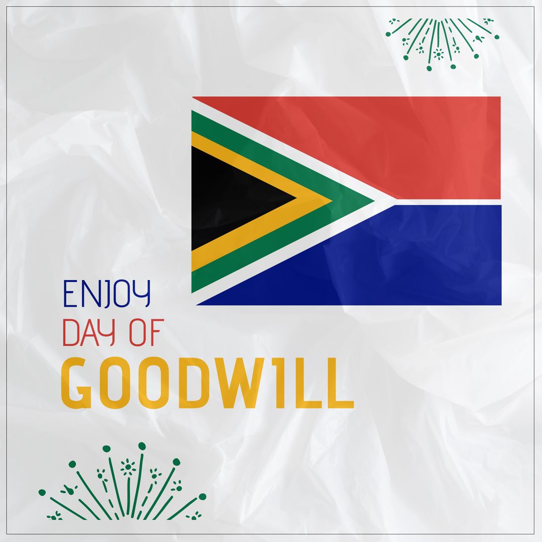 South African Day of Goodwill with National Flag for Celebration