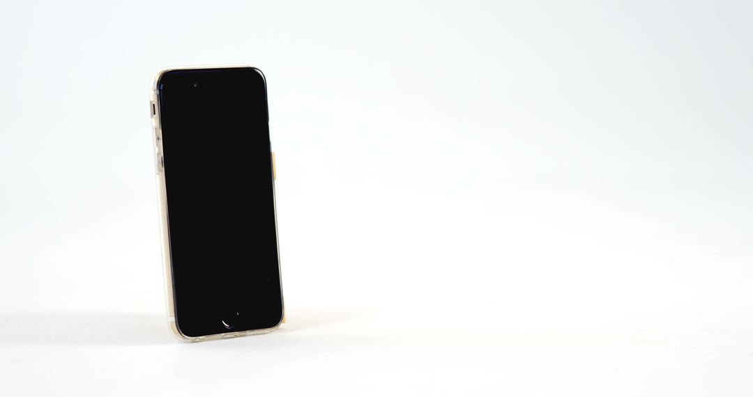 Minimalist Smartphone with Off Screen on White Background - Free Images, Stock Photos and Pictures on Pikwizard.com