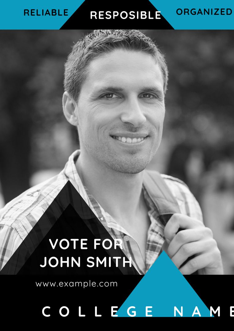 Confident Male Candidate Displaying Trustworthiness