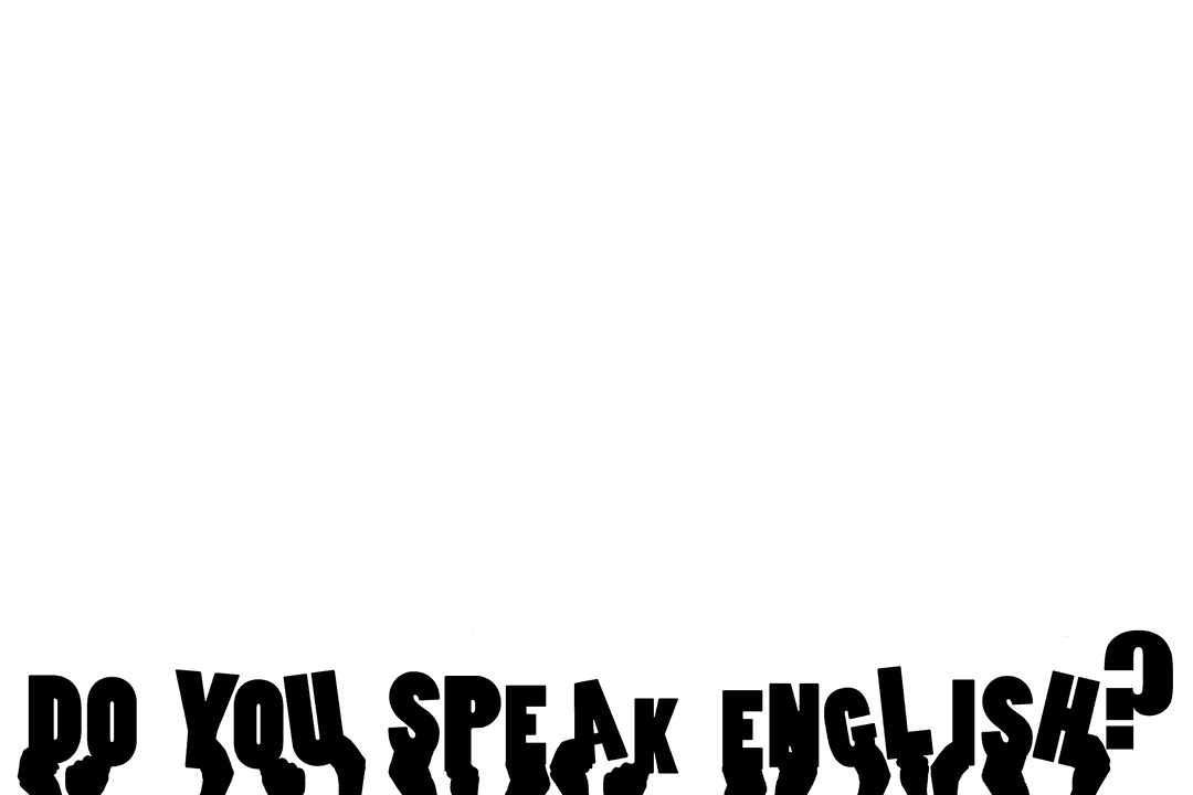 Transparent Hands Holding English Text Illustration