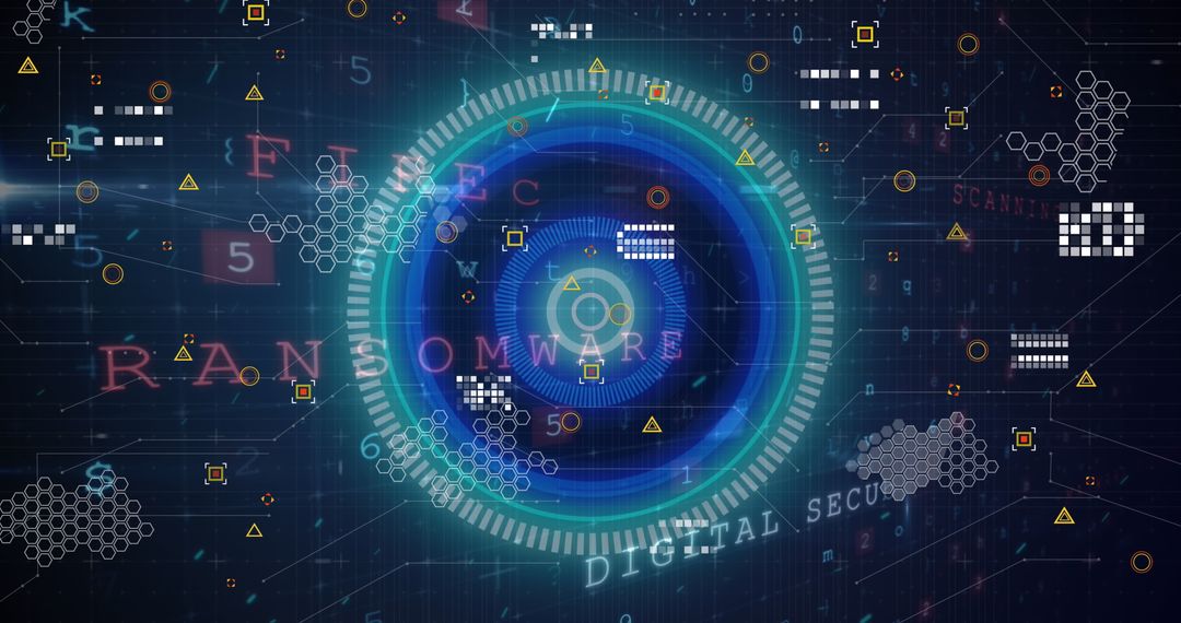 Digital Security Interface with Scanning Technology Visual