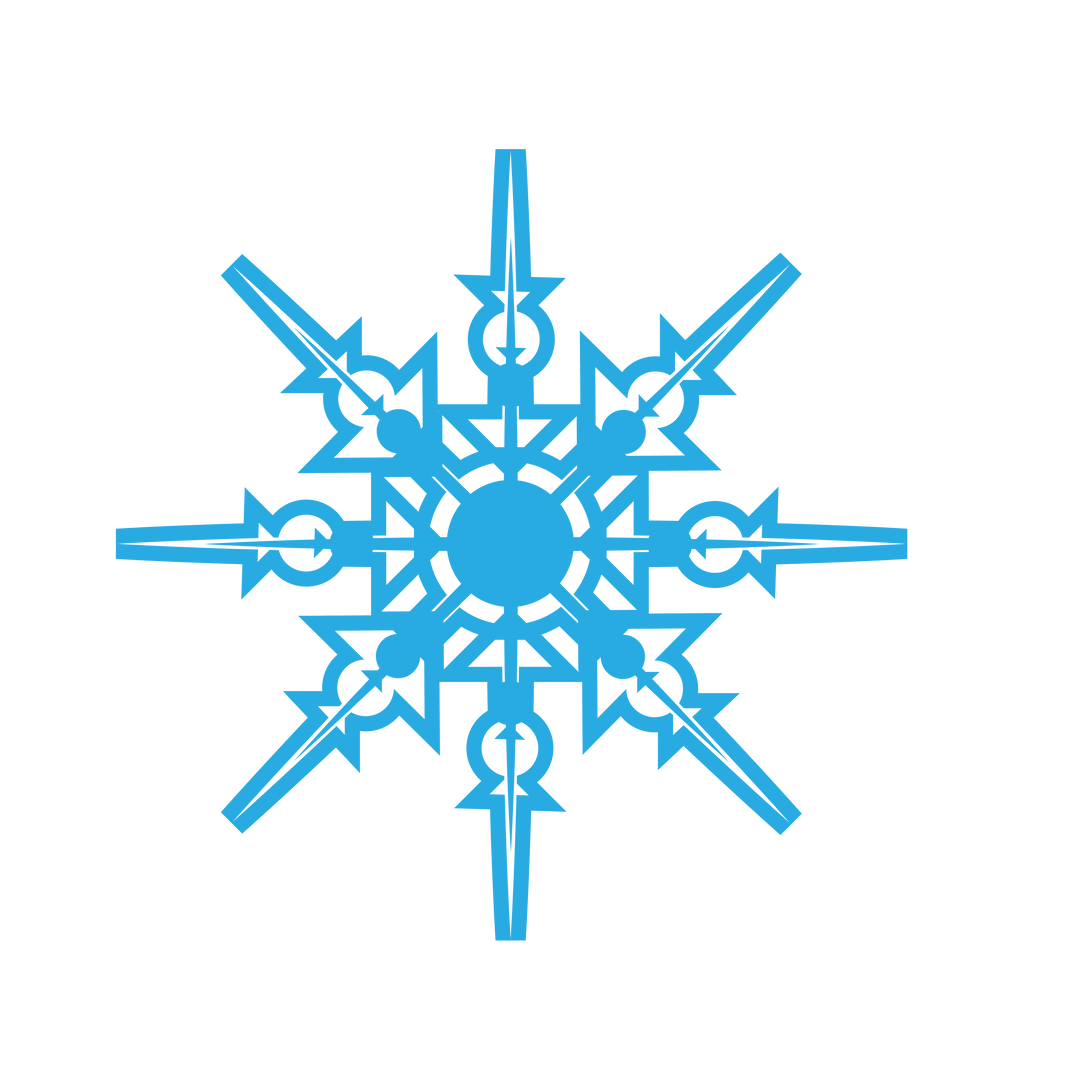 Detailed Blue Snowflake on Transparent Background - Download Free Stock Images Pikwizard.com