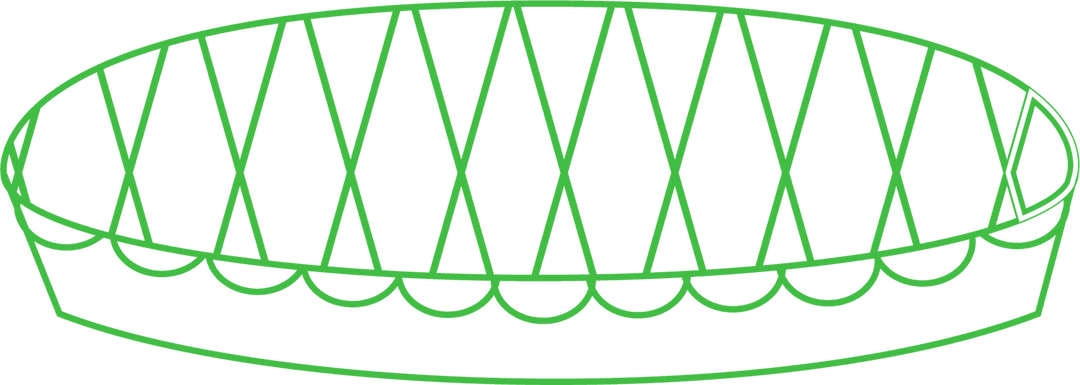 Green Abstract Geometric Pattern on Transparent Background