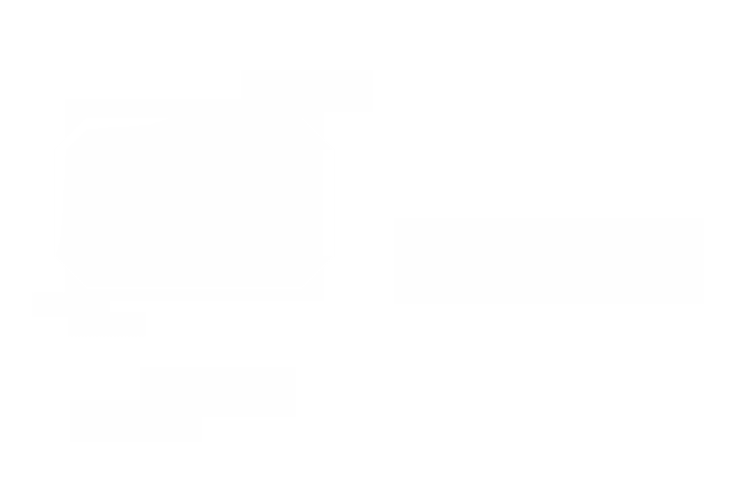 Abstract Digital Art in White on Transparent Background