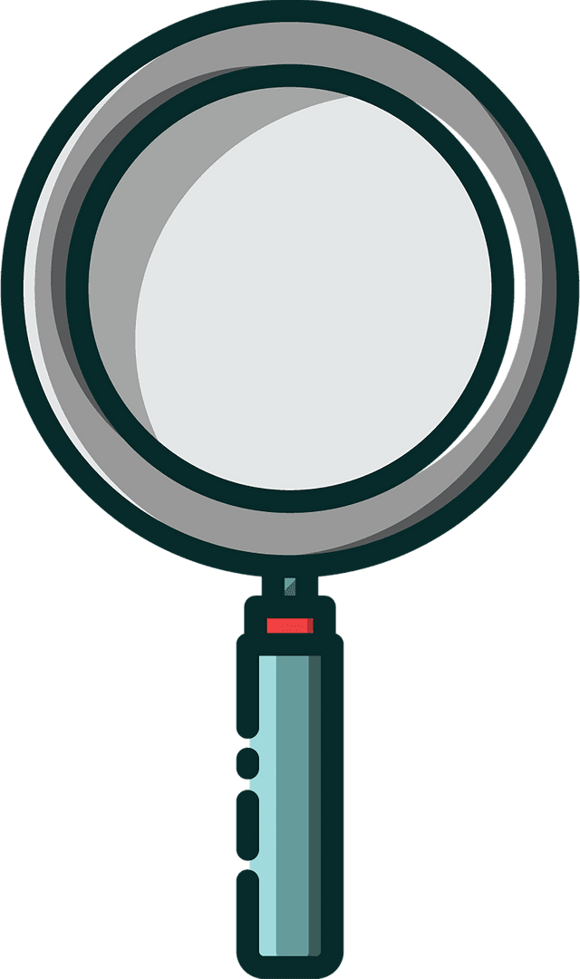 Transparent PNG Vector Magnifying Glass Illustration