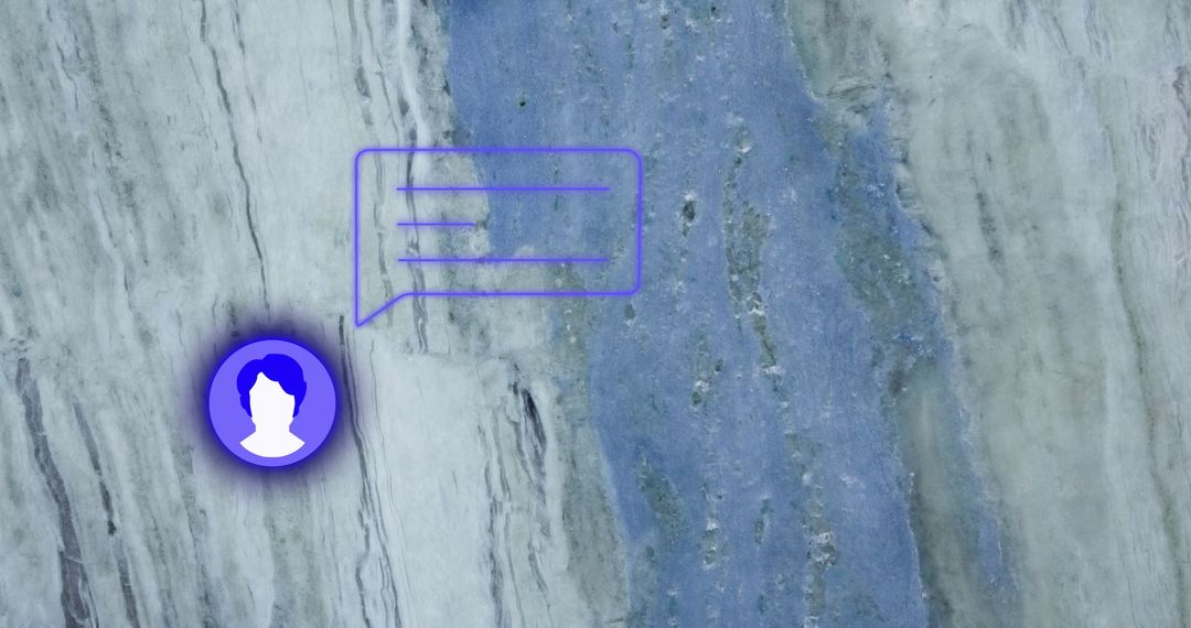 Digital Interface Icons over Textured Background