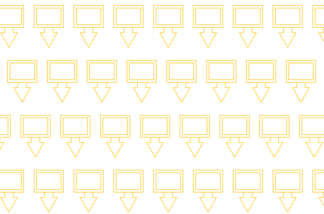Digital Yellow Pattern Design on Transparent Background