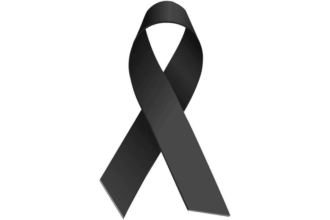 Black Ribbon on Transparent Background Symbolizing Grief and Support - Download Free Stock Images Pikwizard.com