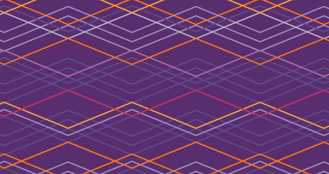 Vibrant Geometric Lines on Purple Background
