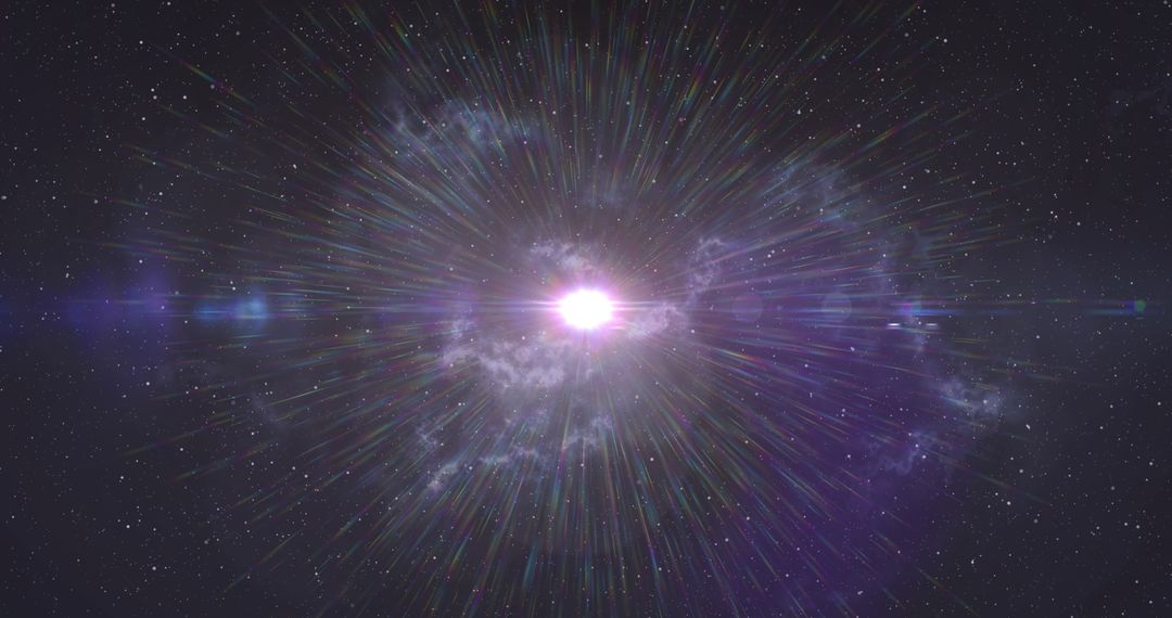 Bright Cosmic Burst with Light Trails