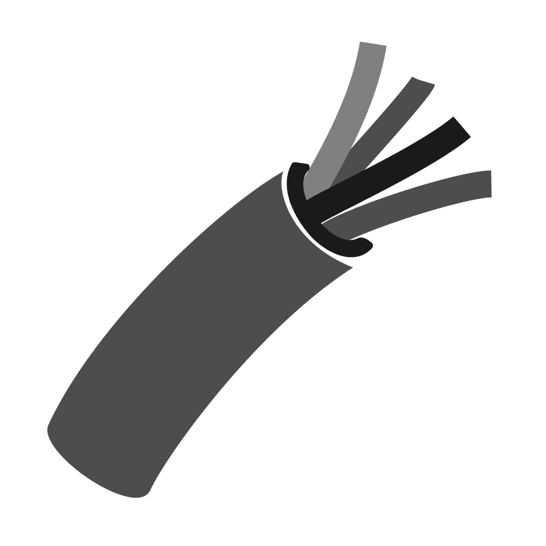 Transparent Tube with Gray Stripes in Vector Illustration