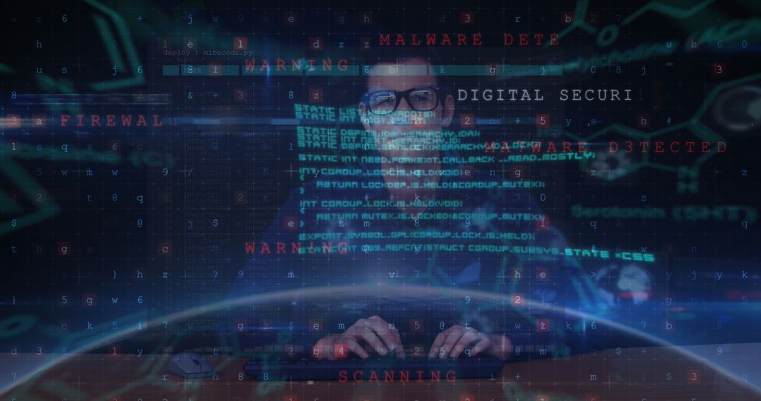 Cybersecurity Expert Programming Digital Interface