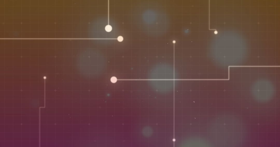 Abstract Digital Network Lines with Gradient Background