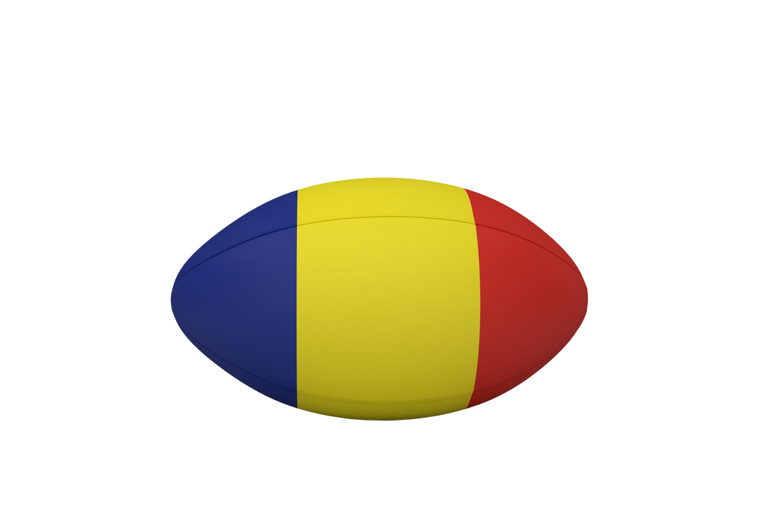 Rugby Ball with Flag of Chad on Transparent Background - Download Free Stock Images Pikwizard.com