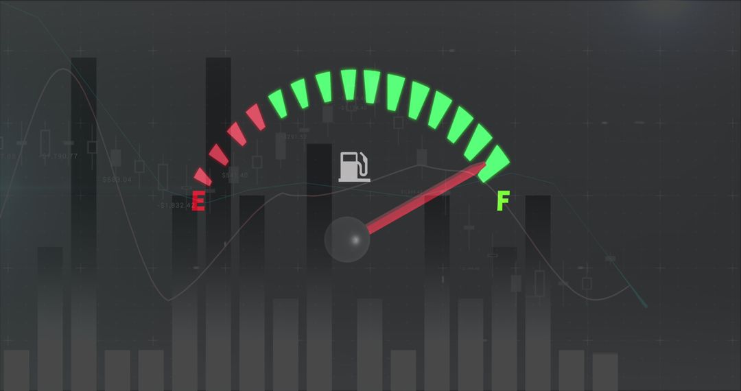 Fuel Gauge with Data Visualization Overlaid
