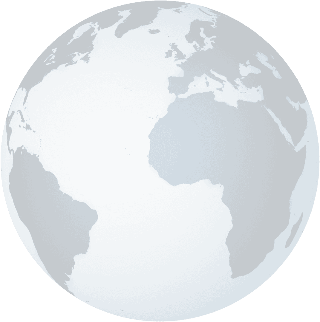 Minimalist Transparent Globe Illustration with Copy Space
