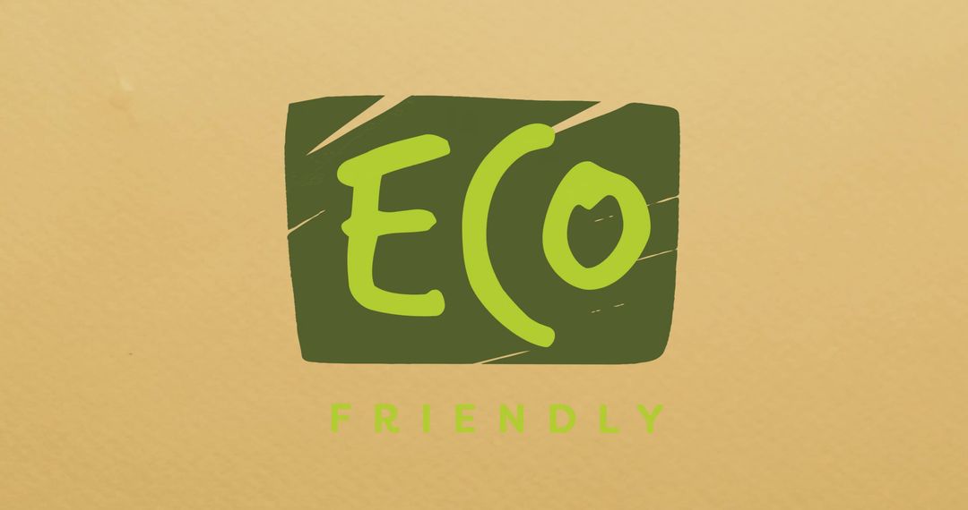 Eco Friendly Design on Retro Background for Sustainable Living