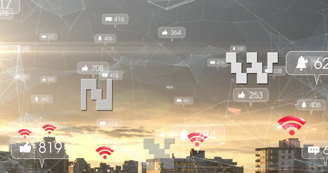 Digital Networking in Urban Cityscape