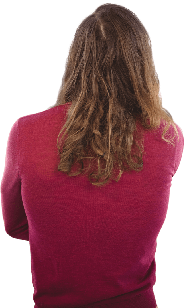 Transparent Rear View Man Analyzing Sticky Notes