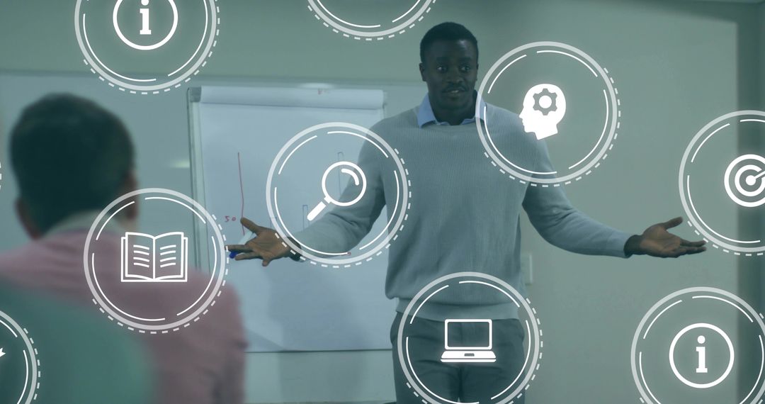 Business Trainer Leads Professional Development Workshop