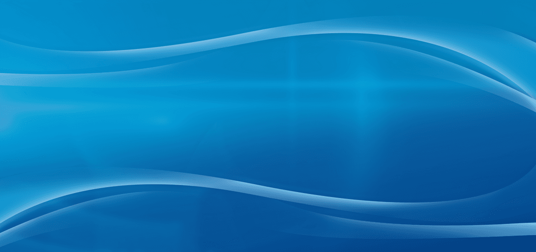 Abstract Blue Waves on Transparent Background